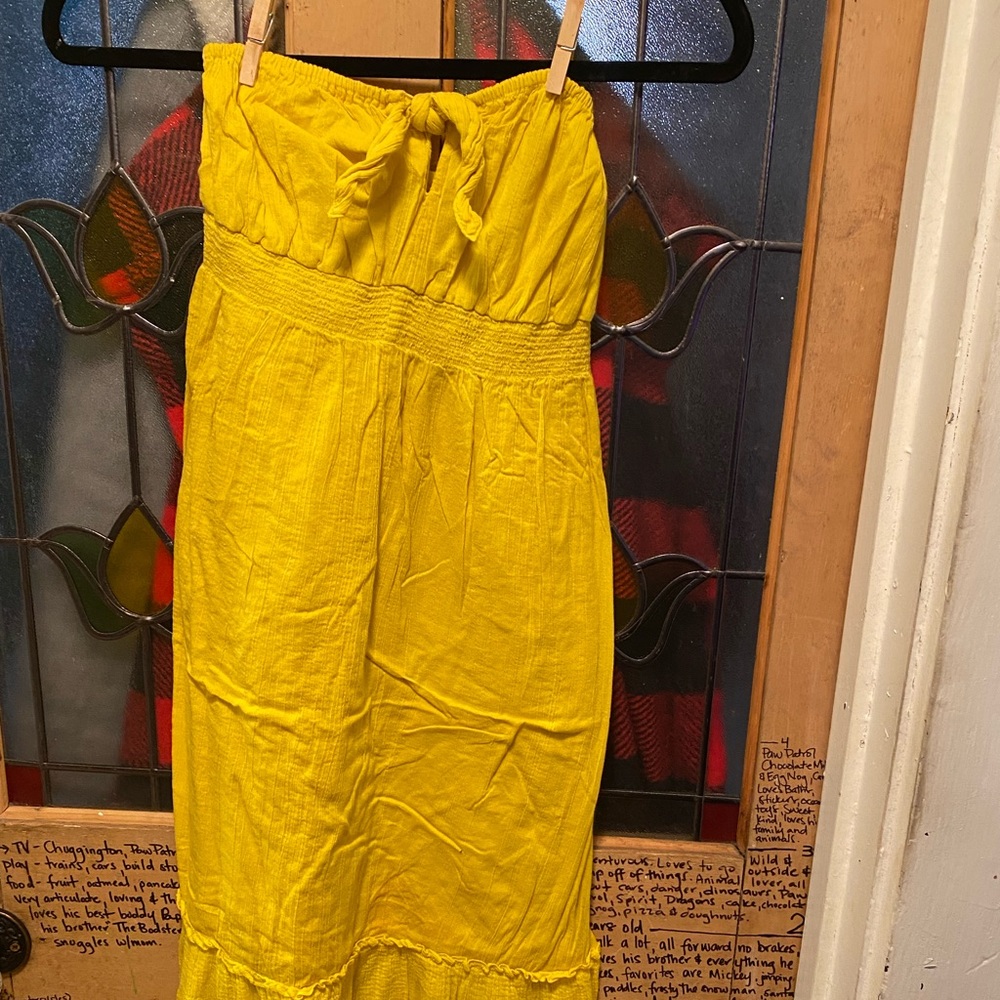 Summer strapless dress